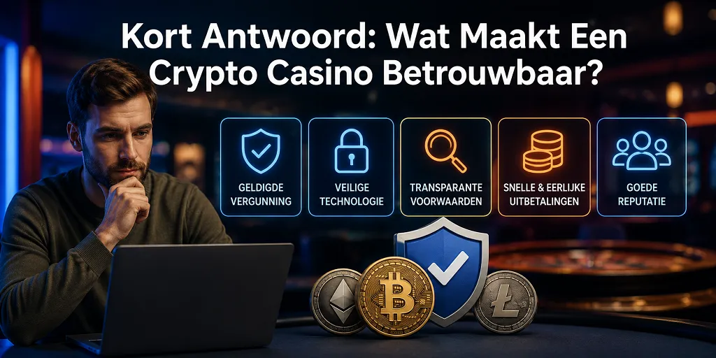 Kort Antwoord Wat Maakt Een Crypto Casino Betrouwbaar