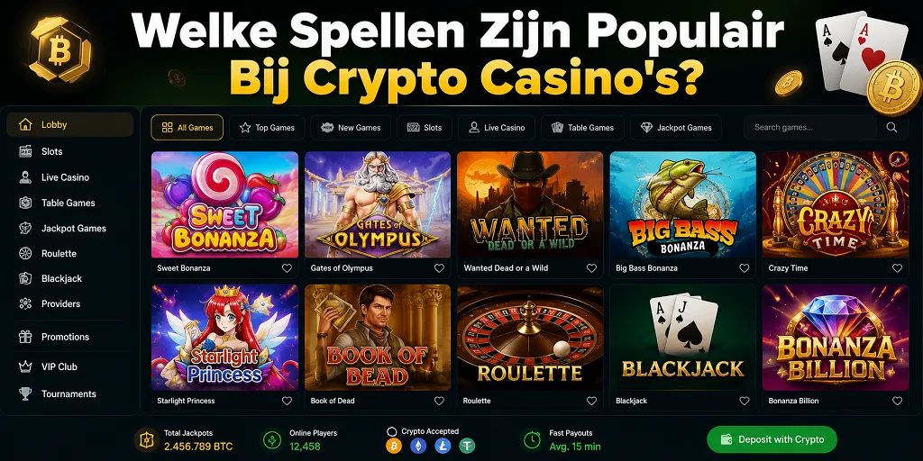 Welke Spellen Zijn Populair Bij Crypto Casino's